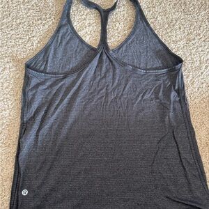 lululemon athletica Gray Racerback Sleeveless Tank Top